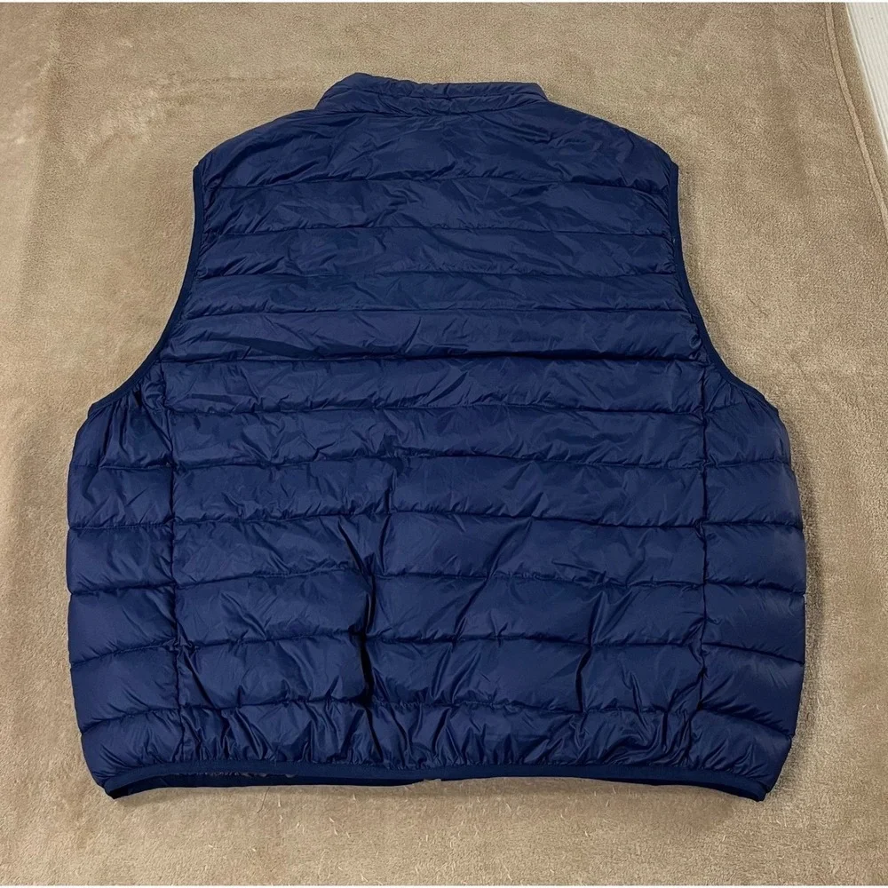 Hawke & Co Performance Duck Down Sport puffer vest‎ mens 2XL Blue  Packable EUC